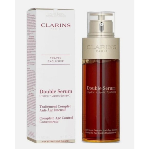 Clarins Double Serum/Hydric+Lipidic System 3.3oz/100ml  New - Picture 2 of 2